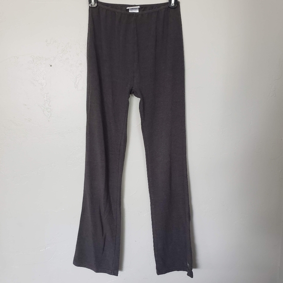 Reebok Small Charcoal Grey Yoga Pants Soft Comfy Lounge Athleisure Active Wear - Picture 1 of 5